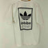 アディダス adidas 90S 96SS USA製 両面 トレフォイルロゴ プリント Tシャツ メンズ import:L