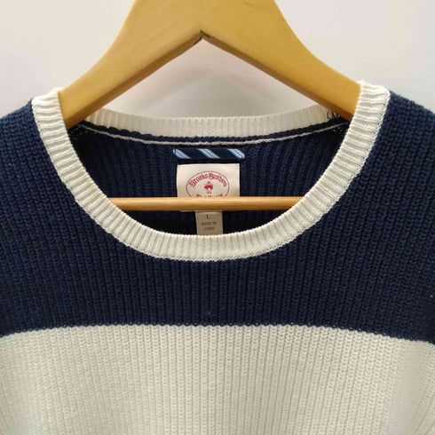 ブルックスブラザーズレッドフリース BROOKS BROTHERS REDFLEECE ウール混 クルーネック コットンニット メンズ L