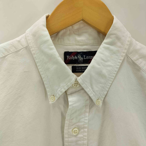 ラルフローレン RALPH LAUREN 90S BIG SHIRT ポケット ポニー 刺繍 ボタンダウン L/S オックスフォード シャツ メンズ import:L