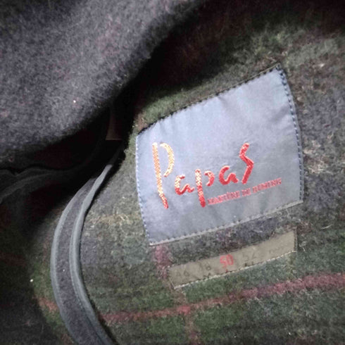 パパス papas ウール混 カバーオールジャケット メンズ L