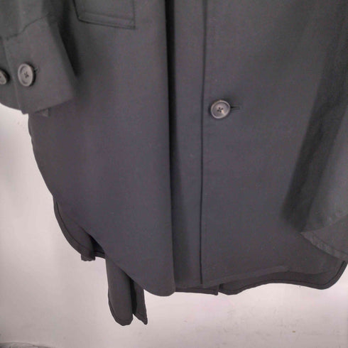 サイトバイヨウジヤマモト syte by Yohji Yamamoto 2022-23AW T/W GABARDINE STOLE COLLAR BIG SILHOUETTE COAT メンズ JPN:3