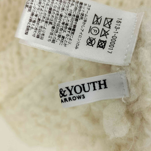ビューティーアンドユースユナイテッドアローズ BEAUTY & YOUTH UNITED ARROWS 25AW ウールモヘヤナイロン ルーズニットプルオーバー レディース FREE
