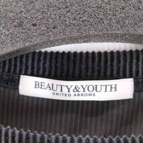 ビューティーアンドユースユナイテッドアローズ BEAUTY & YOUTH UNITED ARROWS ベロアストライプシアー ロングスリーブカットソー レディース FREE