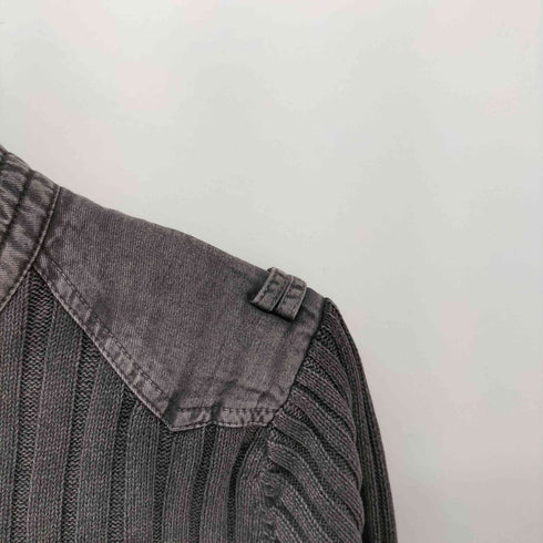 ミッシェルクランオム MICHEL KLEIN HOMME Y2K リブニット ダブルジップ ドライバーズニット メンズ JPN:48