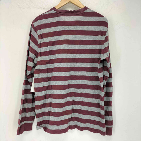 ブルックスブラザーズ BROOKS BROTHERS ロゴ刺繍 ボーダー ロングスリーブ カットソー メンズ import:M