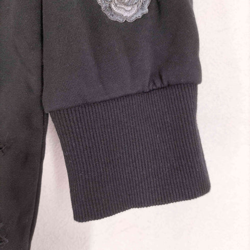 God Of Roses ダメージデザインジップパーカー メンズ JPN:2