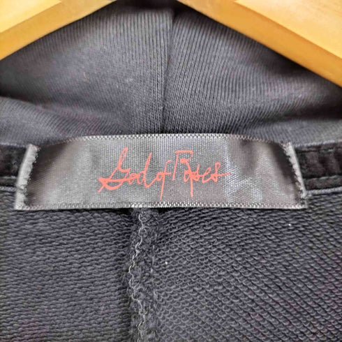 God Of Roses ダメージデザインジップパーカー メンズ JPN:2