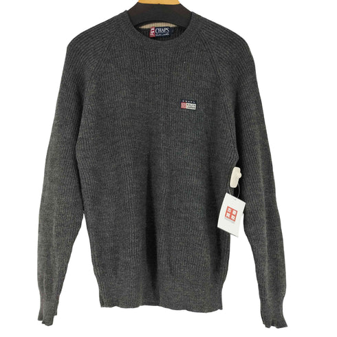 チャップスラルフローレン CHAPS RALPH LAUREN 90S ワンポイント刺繍ラグランスリーブニット メンズ import:L
