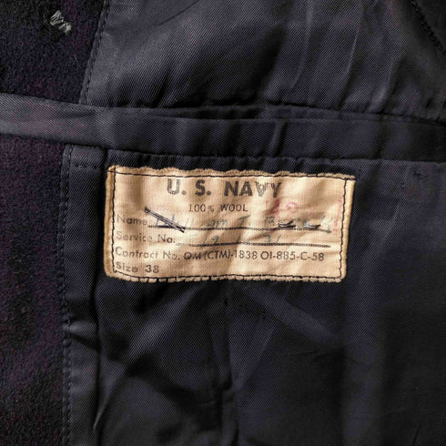ユーエスネイビー U.S.NAVY 50S メルトン ウール ピーコート メンズ 38