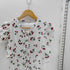 トッコクローゼット tocco closet パール釦 パワーショルダー ボウタイリボン チェリープリント ワンピース レディース JPN:M