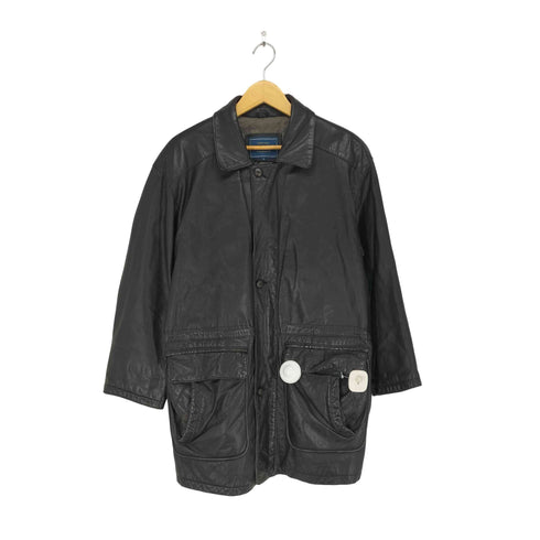 PIERRE BONEE レザーカーコート メンズ import:M