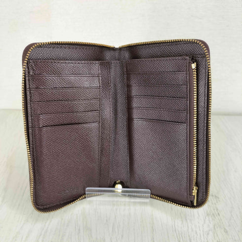 コーチ COACH ラウンドファスナー折財布 クロスグレインレザー レディース