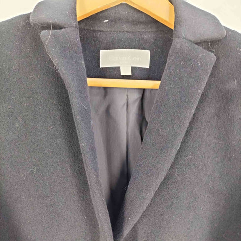カルバンクライン CALVIN KLEIN CASHMERE カシミヤ混 ウールベルテッド ジャケット レディース