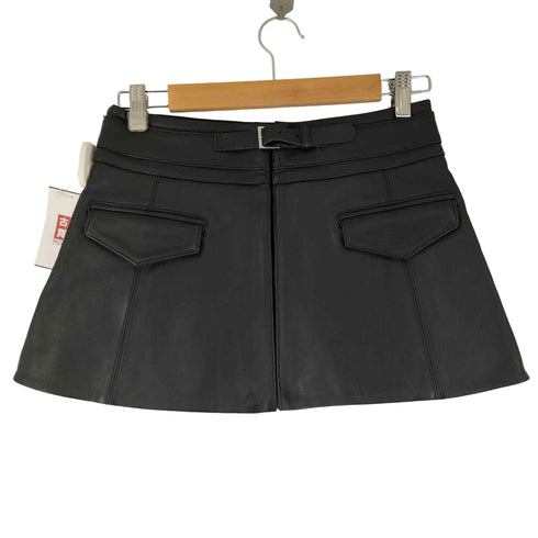 ザラ ZARA フェイクレザー 巻きスカート レディース US L XL