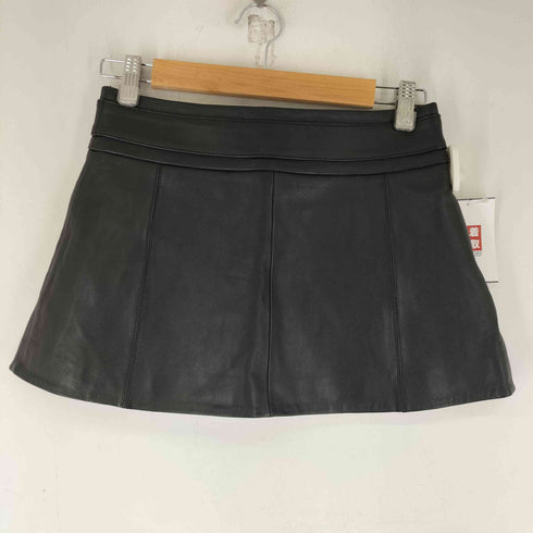 ザラ ZARA フェイクレザー 巻きスカート レディース US L XL