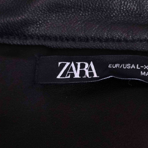 ザラ ZARA フェイクレザー 巻きスカート レディース US L XL