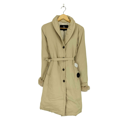 バーバリーロンドン BURBERRY LONDON ブルーフォックス ダウンコート レディース JPN:40