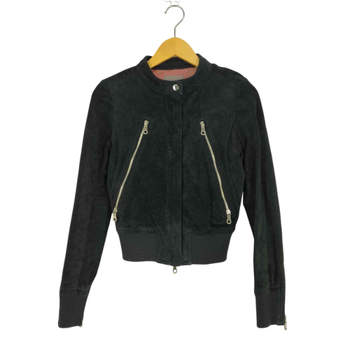 ダブルスタンダードクロージング DOUBLE STANDARD CLOTHING ピッグスエード 八の字 ライダースジャケット レディース