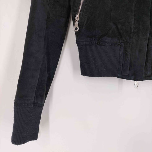 ダブルスタンダードクロージング DOUBLE STANDARD CLOTHING ピッグスエード 八の字 ライダースジャケット レディース