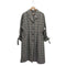 ランバンオンブルー LANVIN en Bleu チェック柄 ロング チェスターコート レディース 38