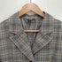 ランバンオンブルー LANVIN en Bleu チェック柄 ロング チェスターコート レディース 38