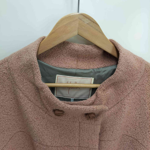 シビラ Sybilla アンゴラ混 バンドカラーコート レディース M