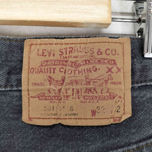 リーバイス Levis 501-0658 80s ボタン裏522 USA製 先染め ボタンフライデニムパンツ メンズ 32