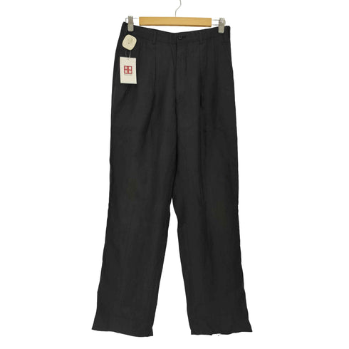 コムデギャルソンオムプリュス COMME des GARCONS HOMME PLUS 80S AD表記なし 内向き1タック アセテート ワイド スラックス パンツ メンズ JPN:M