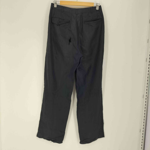 コムデギャルソンオムプリュス COMME des GARCONS HOMME PLUS 80S AD表記なし 内向き1タック アセテート ワイド スラックス パンツ メンズ JPN:M