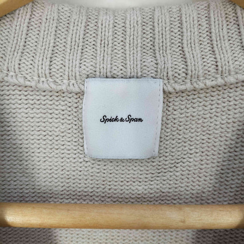 スピックアンドスパン Spick and Span 24SS バルキーヤーン ロングリブプルオーバー レディース