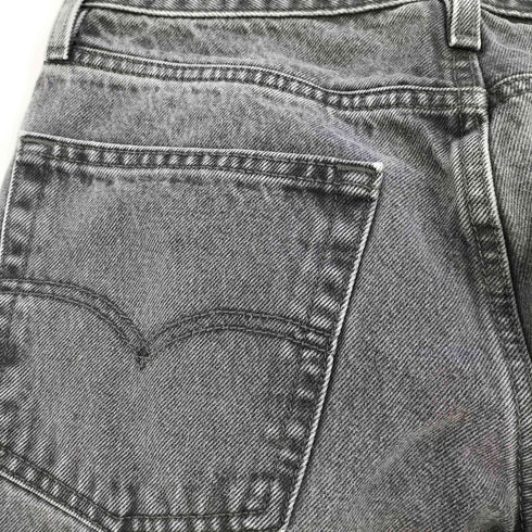 リーバイス Levis XL STRAIGHT ブラック バギーカット ワイド ストレートレッグ デニム レディース 27inch