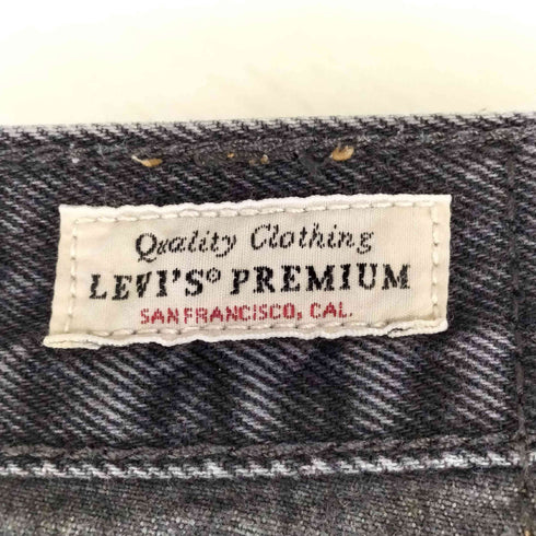 リーバイス Levis XL STRAIGHT ブラック バギーカット ワイド ストレートレッグ デニム レディース 27inch
