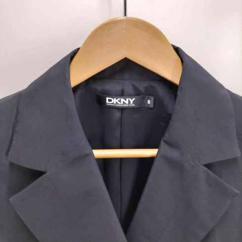 ダナキャランニューヨーク DKNY スクラッチ加工 ダブルブレスト ロングコート レディース 6
