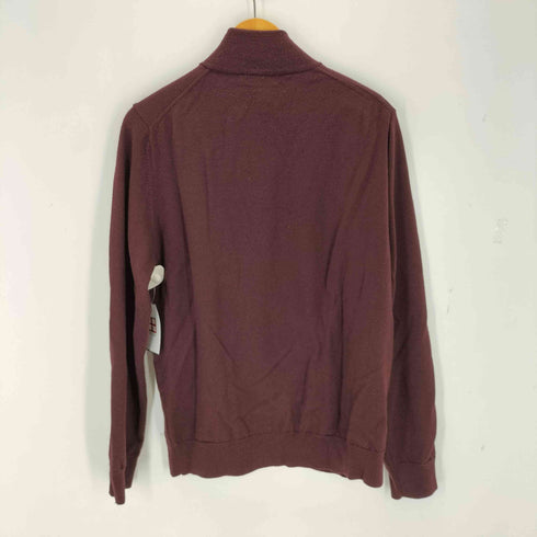 バーニーズニューヨーク BARNEYS NEWYORK ウール100%ダブルジップドライバーズニット メンズ import:M