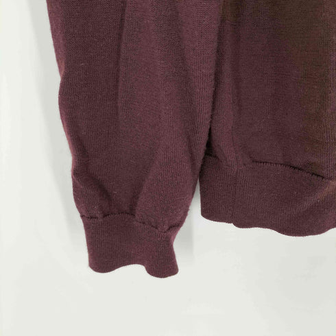 バーニーズニューヨーク BARNEYS NEWYORK ウール100%ダブルジップドライバーズニット メンズ import:M