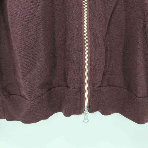 バーニーズニューヨーク BARNEYS NEWYORK ウール100%ダブルジップドライバーズニット メンズ import:M