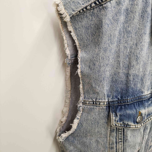 アルマーニエクスチェンジ ARMANI EXCHANGE カットオフ デニムベスト レディース JPN:S