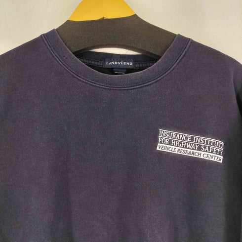 ランズエンド LANDS END 00S レタリング刺繍 クルーネックスウェット メンズ JPN:L