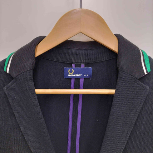 フレッドペリー FRED PERRY 鹿の子 テーラードジャケット レディース S