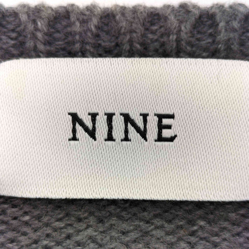 ナイン NINE ダメージ加工 カシミヤ混 ニット レディース FREE