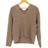 クラネ CLANE V-NECK BACK DROP KNIT TOPS レディース 0