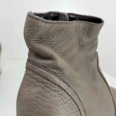 HENRY CUIR サイドジップ ヒールブーツ レディース 36