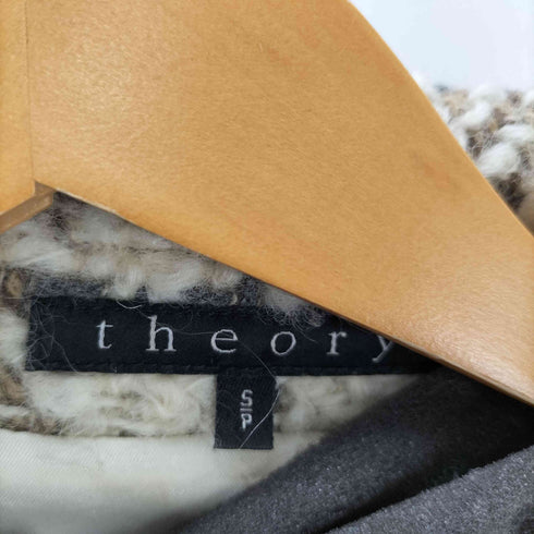 セオリー theory USA製 ウール ツイード チェック チェスター コート レディース import:S