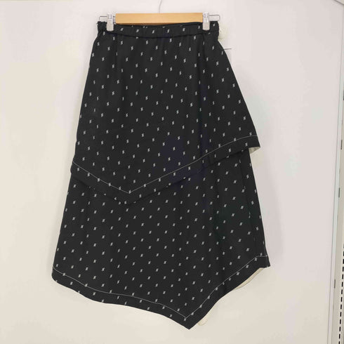 アメリ AMERI UNDRESSED MONOGRAM HEM DESIGN SKIRT レディース M