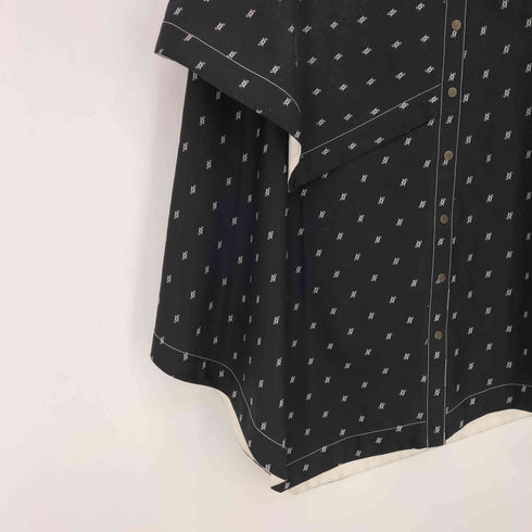 アメリ AMERI UNDRESSED MONOGRAM HEM DESIGN SKIRT レディース M