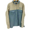 ギャップ Gap 90S デカタグ PWR 企業ロゴ ワッペン バイカラー ジップアップ ワーク ジャケット メンズ import:L