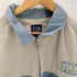 ギャップ Gap 90S デカタグ PWR 企業ロゴ ワッペン バイカラー ジップアップ ワーク ジャケット メンズ import:L