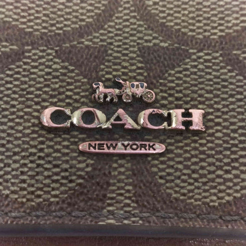 コーチ COACH FACTORY シグネチャーロゴ 三つ折り財布 メンズ