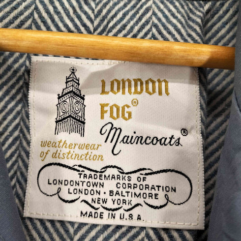 ロンドンフォグ LONDON FOG USA製 裏地ライナー付ステンカラーコート レディース 10