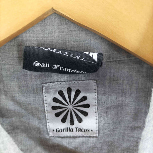 スラッシャー THRASHER ワンポイント ロゴ 刺繍 S/S シャンブレー シャツ メンズ import:S